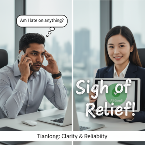 A collage illustrating the hidden emotional and social value of corporate services, contrasting compliance paperwork with peace of mind and stakeholder credibility.